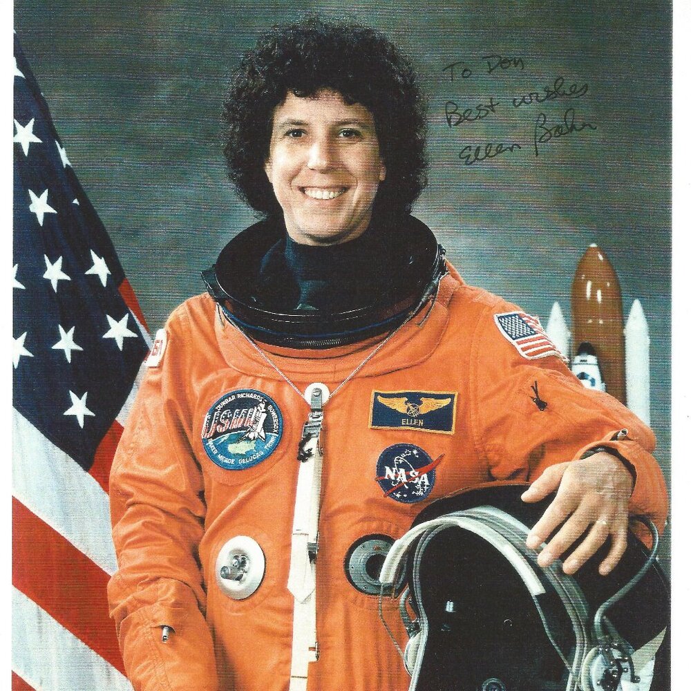 Vintage Autographed Photo NASA Ellen S. Baker JSA COA  8" x 10"